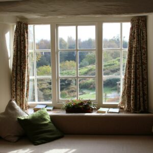 window curtain open wide